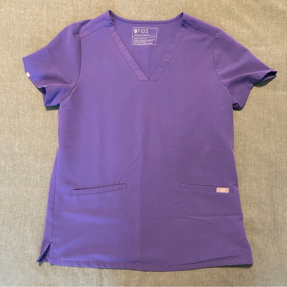 Figs Purple Amethyst Scrub Set - Small top & small tall bottoms - Picture 2 of 9